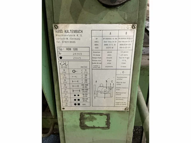 1993 kaltenbach hdm 1300 cirkelzaagmachine metaal - afbeelding 16 van  31