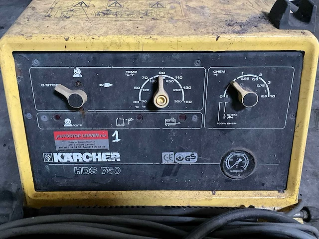 1993 kärcher hds750 hogedrukreiniger - afbeelding 2 van  7
