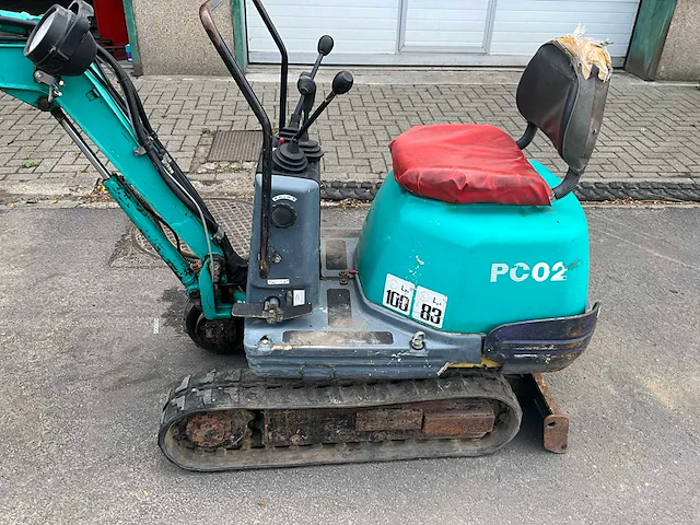 1993 komatsu pc02 minigraafmachine - afbeelding 3 van  16
