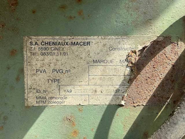 1993 macer bt 8b veeaanhangwagen - afbeelding 7 van  19