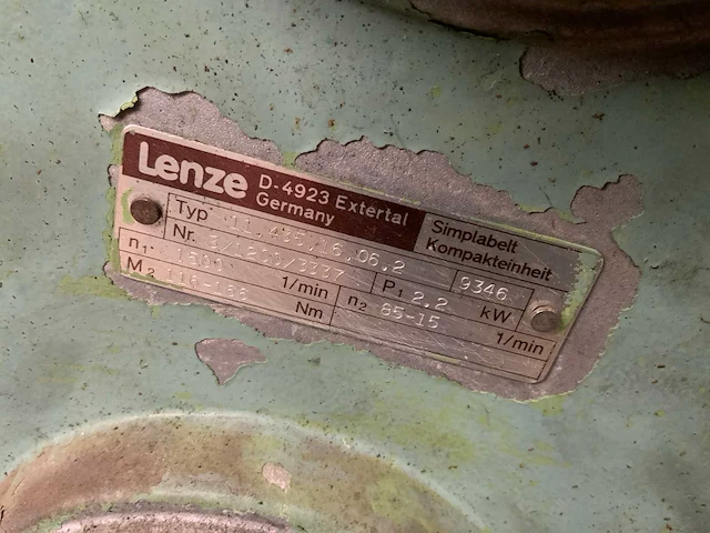 1993 meba 320dg half automatische bandzaagmachine - afbeelding 10 van  12