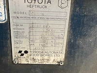 1993 toyota fbm16 vorkheftruck - afbeelding 8 van  16