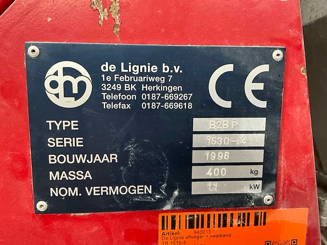 1994 b2b p de lignie afweger inclusief naaistraat - afbeelding 2 van  17