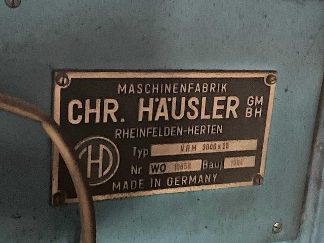 1994 haeusler vrm 3000x25 drierolwals - afbeelding 13 van  24