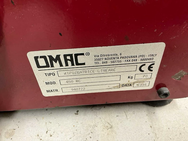 1994 omac 450-rc automatische omboeker - afbeelding 9 van  9