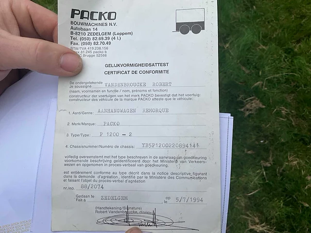 1994 packo f1 paardentrailer - afbeelding 13 van  21