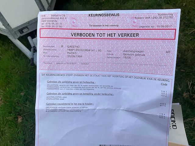 1994 packo f1 paardentrailer - afbeelding 9 van  21