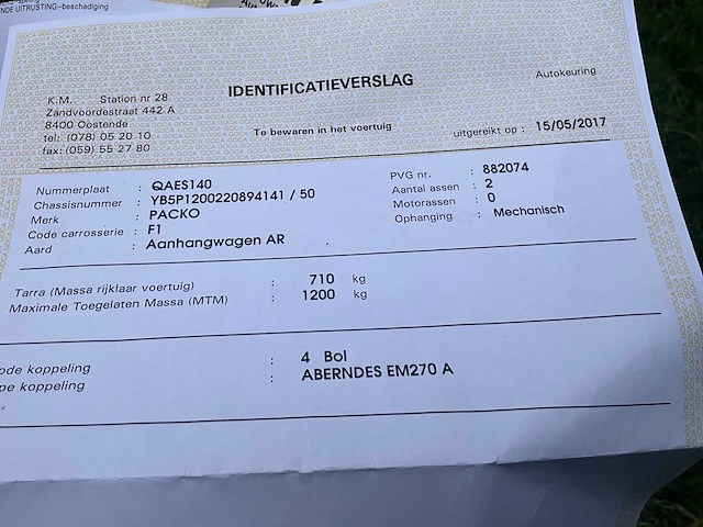 1994 packo f1 paardentrailer - afbeelding 14 van  21