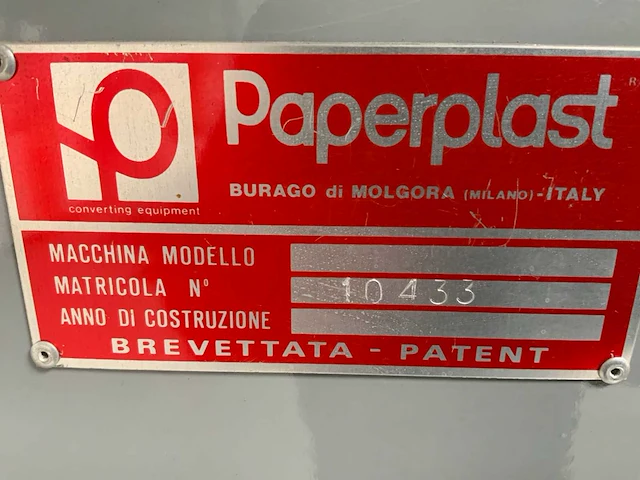 1994 paperplast pkd 2003/102 industriële lamineermachine - afbeelding 20 van  32