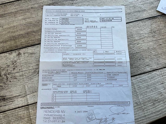 1994 renders roc 12.26 dk koeloplegger met thermo king sb ii - afbeelding 18 van  30