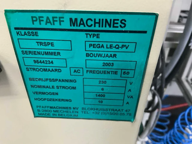 1994 rotox ia 390 automatische stoffen snij- en afboordmachine - afbeelding 6 van  17
