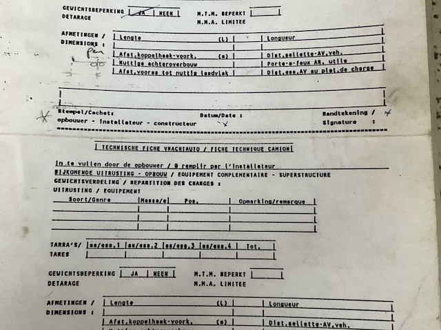 1994 trouillet kipper aanhangwagen met container - gereviseerd et2180 - afbeelding 25 van  39