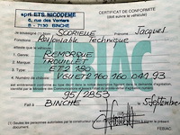 1994 trouillet kipper aanhangwagen met container - gereviseerd et2180 - afbeelding 29 van  39