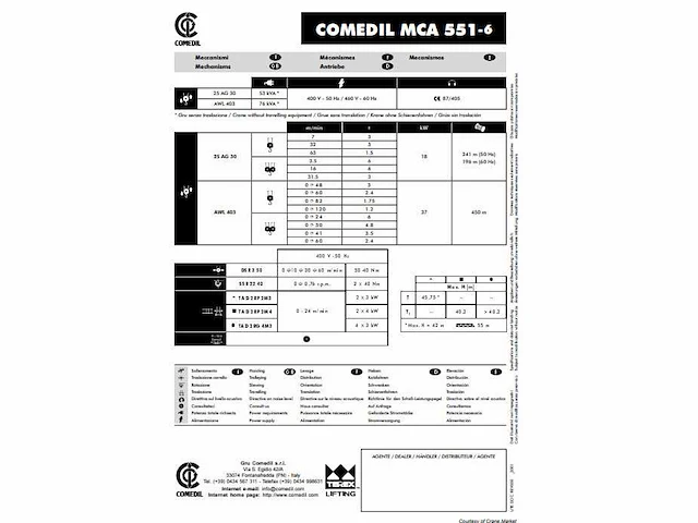 1995 comedil mca 551 torenkraan - afbeelding 16 van  23