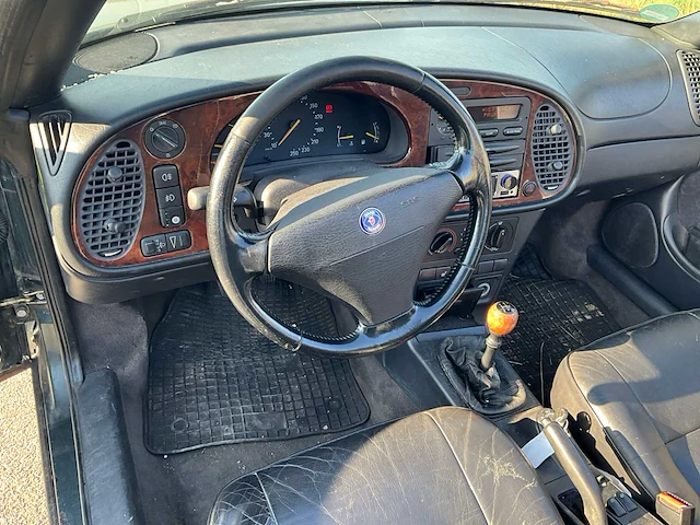 1995 saab cabrio oldtimer personenauto - afbeelding 10 van  30