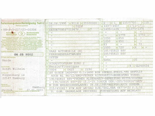 1995 saab cabrio oldtimer personenauto - afbeelding 24 van  30