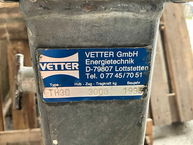 1995 vetter th30 statief voor bobijnafrol (2x) - afbeelding 3 van  3