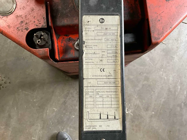 1996 bt pph 1600 mx stapelaar - afbeelding 7 van  8