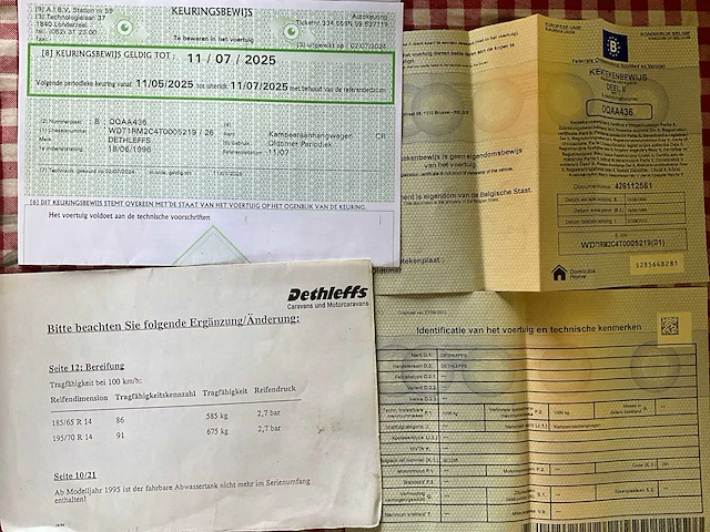 1996 dethleffs caravan - afbeelding 9 van  17