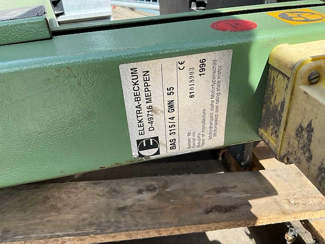 1996 elektra beckum bas 315 bandzaagmachine - afbeelding 6 van  6