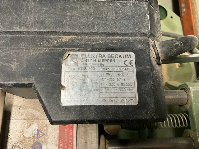 1996 elektra beckum kgs300 afkortcirkelzaagmachine - afbeelding 8 van  8