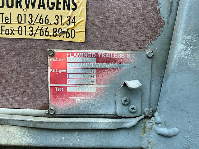 1996 flamingo vx 121 aanhangwagen - afbeelding 9 van  18