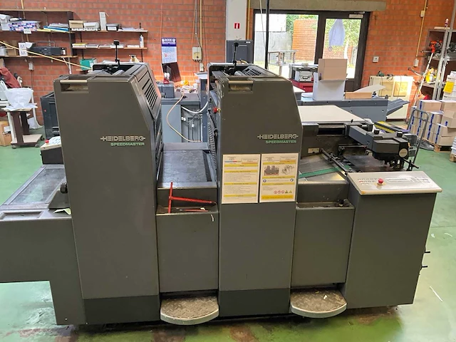 1996 heidelberg speedmaster sm 52 2 kleuren offsetpers drukpers - afbeelding 2 van  25