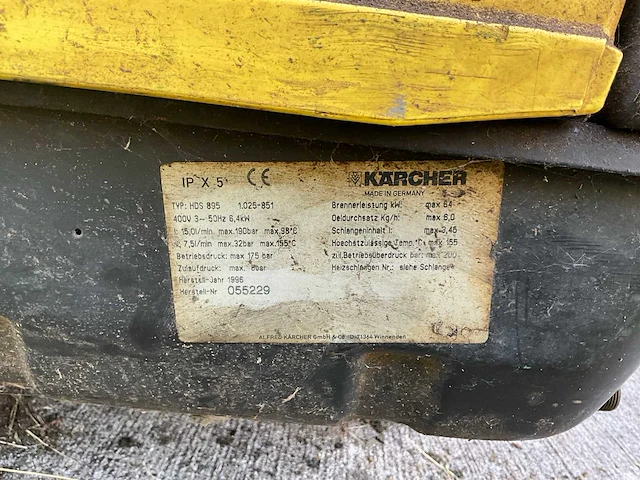 1996 kärcher hds 895 hogedrukreiniger - afbeelding 7 van  7