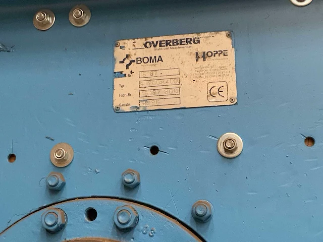 1996 overberg s1200x4000 industriële schudzeef - afbeelding 6 van  6