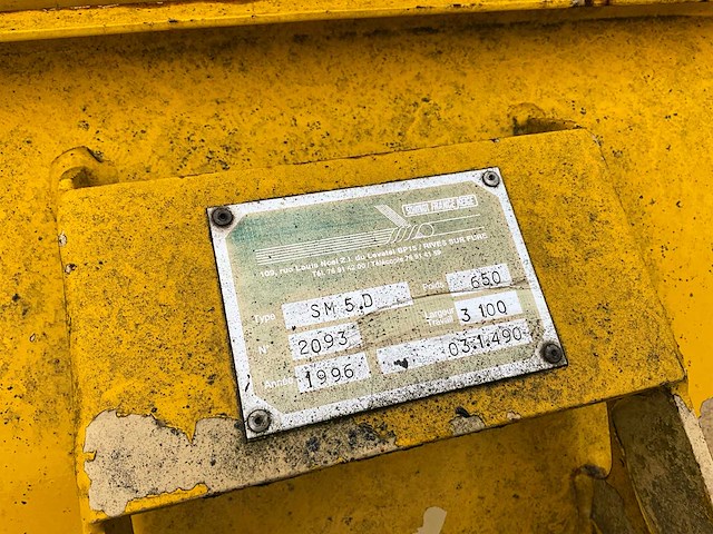 1996 schmidt frankrijk neige sm5d sneeuwploeg - afbeelding 11 van  19