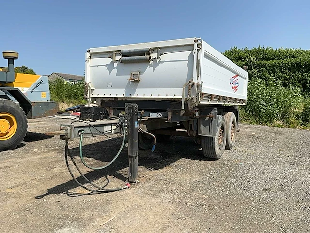 1996 schmitz zkd 18 tri-tipper aluminium oplegger - afbeelding 1 van  25