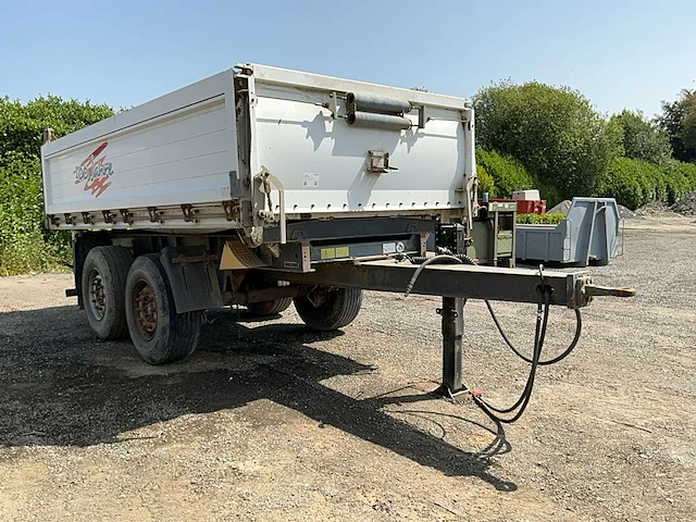 1996 schmitz zkd 18 tri-tipper aluminium oplegger - afbeelding 23 van  25