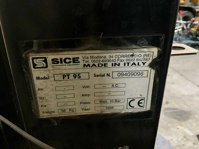 1996 sice s 432ge banden demonteer apparaat - afbeelding 6 van  7