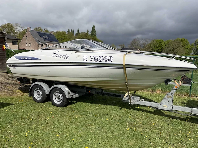 1996 suerte excel 215 l speedboot met riba trailer - afbeelding 23 van  30
