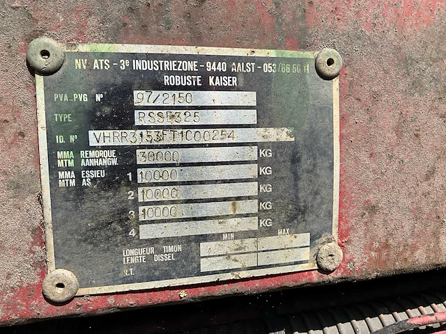 1997- kaiser - aanhanger dieplader 3-asser max 30km/h - afbeelding 21 van  38