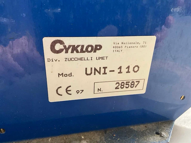 1997 cyklop uni-110 papier kleefband machine - afbeelding 7 van  7