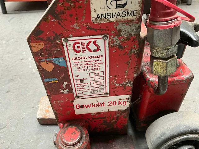 1997 gks v5 hydraulische krik (2x) - afbeelding 3 van  3