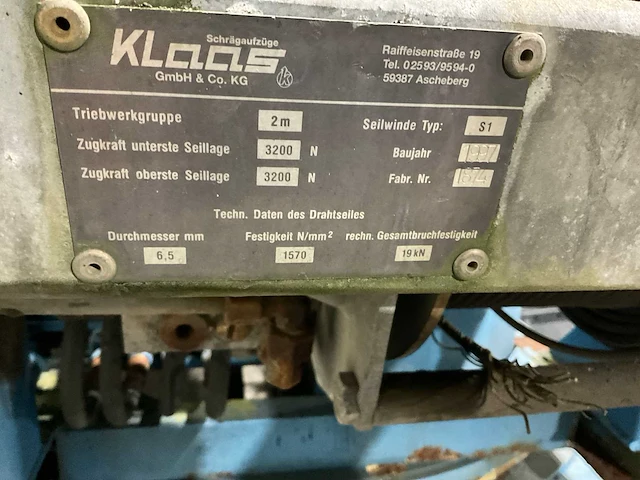 1997 klaas hv 21/6 pannenlift - afbeelding 5 van  13