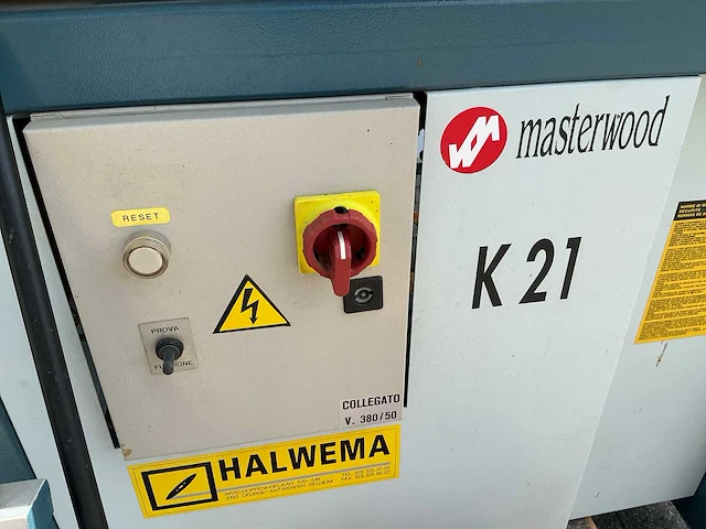 1997 masterwood k21 drevelmachine - afbeelding 3 van  10
