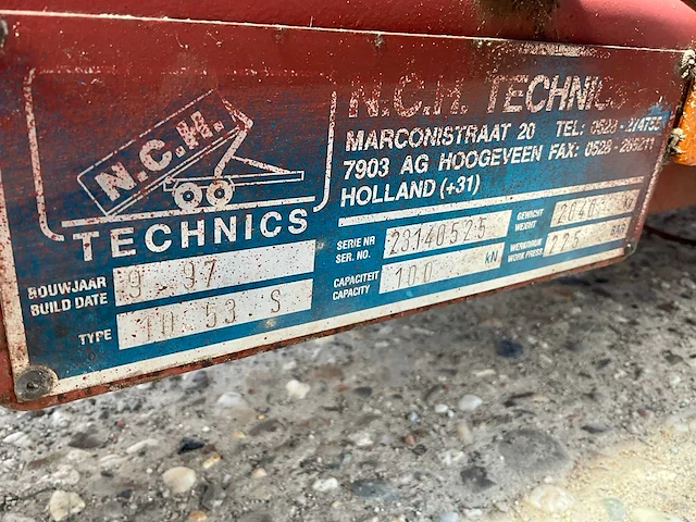 1997 nch technics 10.53 s containerhaak - afbeelding 8 van  8