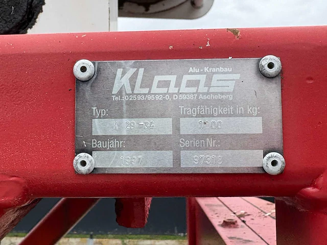 1997 volvo k29-34 kraanwagen - afbeelding 18 van  23