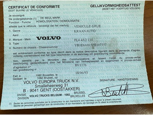 1997 volvo k29-34 kraanwagen - afbeelding 20 van  23