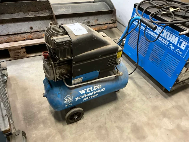 1997 welco professional 25/280 luchtcompressor - afbeelding 2 van  5