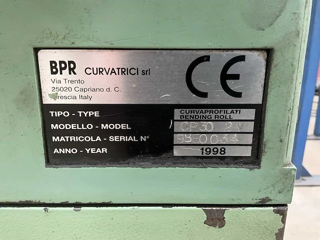 1998 bpr cp 30 2v profielwals - afbeelding 3 van  11