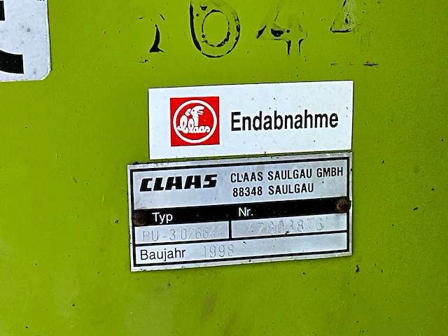 1998 claas pu 300 hakselaars - afbeelding 6 van  15