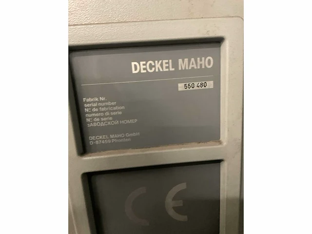 1998 deckel maho dmu 50v cnc bewerkingscentrum - afbeelding 2 van  17