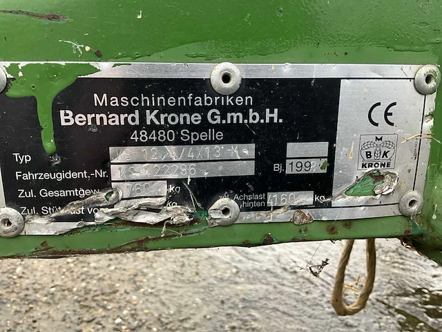 1998 krone hark ks 12.5/4x13m - afbeelding 22 van  29