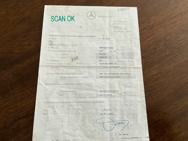1998 mercedes-benz a160 - afbeelding 32 van  42