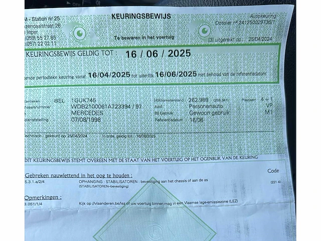 1998 mercedes e220 cdi personenauto - afbeelding 26 van  50