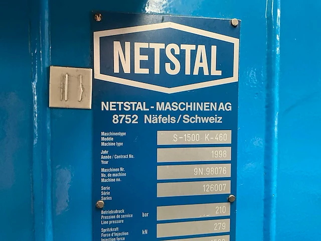 1998 netstal synergy 1500 spuitgietmachine - afbeelding 24 van  32